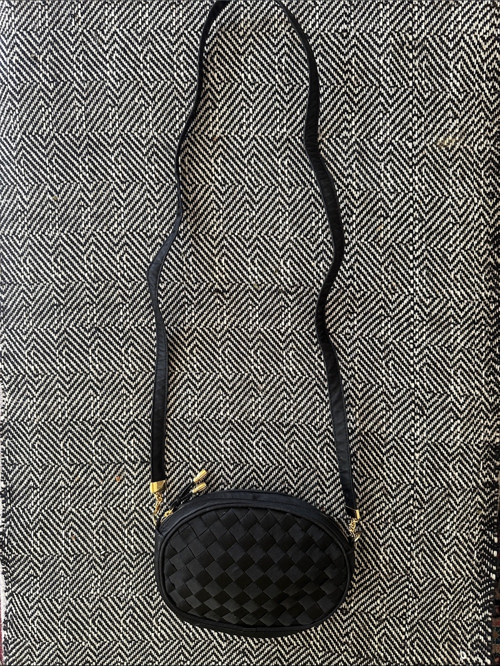 Satin Botega Venetta crossbody purse